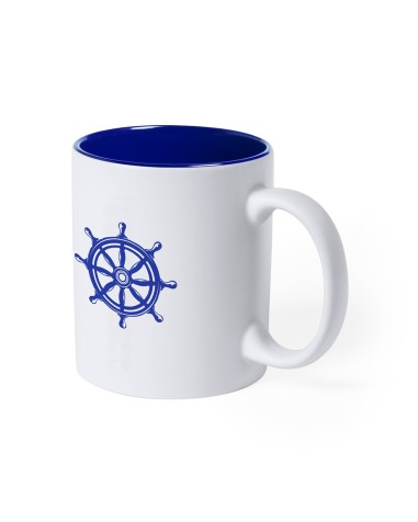 Mug en céramique bicolore gravé au... Mug en céramique bicolore gravé au...