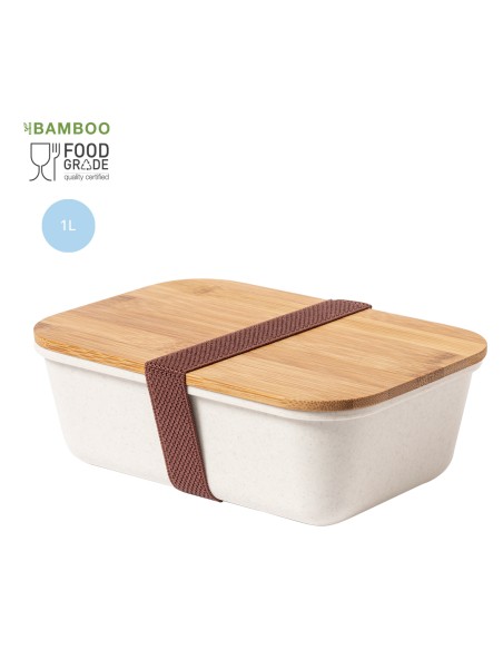Carmanyola 1L i tapa de bambú Personalitzable - Thadan