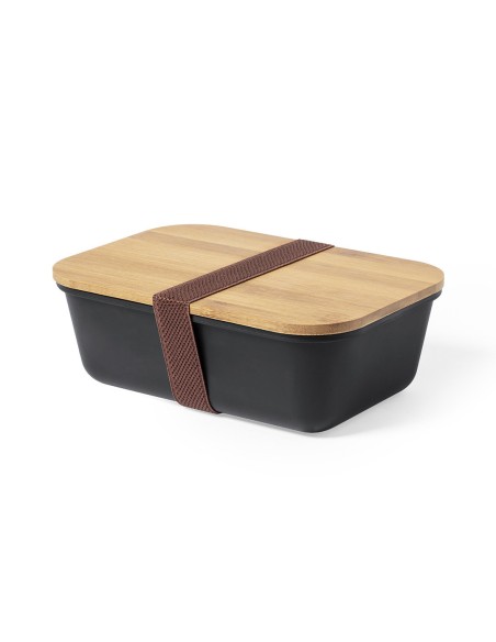 1L Lunch Box with Bamboo Lid Customizable - Thadan