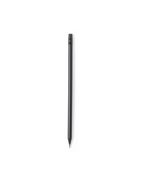 Matte black pencil with eraser for promotions - Nexio