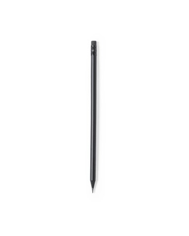 Matte black pencil with eraser for... Matte black pencil with eraser for...