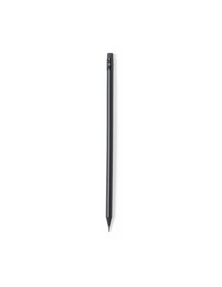 Matte black pencil with eraser for promotions - Nexio