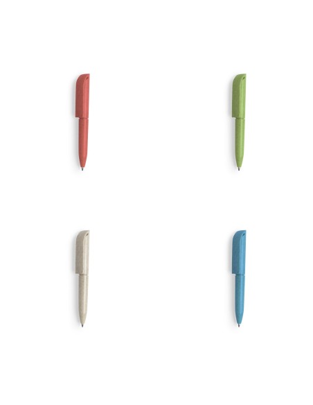Mini stylo personnalisable en plastique et canne de blé - Radun