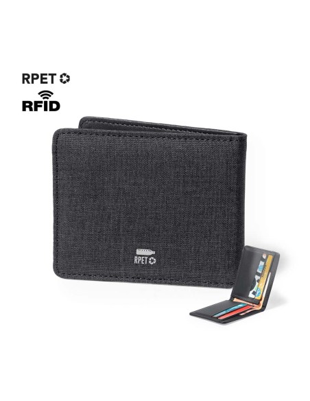 Tarjetero Billetero RPET reciclado, con protección RFID - Kenxo