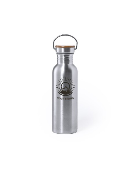 Bidó d´acer inox. i tap bambú 800ml - Rangler