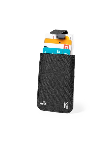 Porte-cartes avec protection RDIF, en RPET recyclé - Guarex