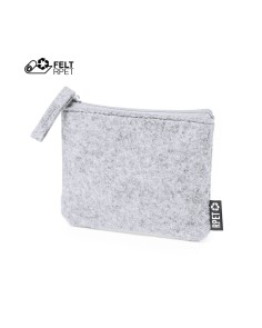 RPET felt purse with zipper...