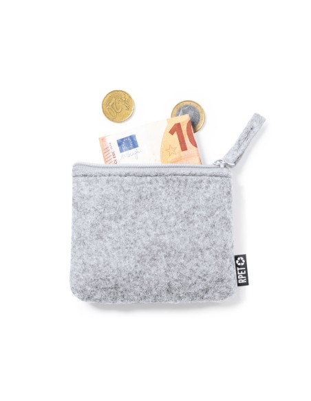 RPET felt purse with zipper closure - Gagox