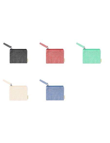 Promotional recycled cotton purse - Fontix