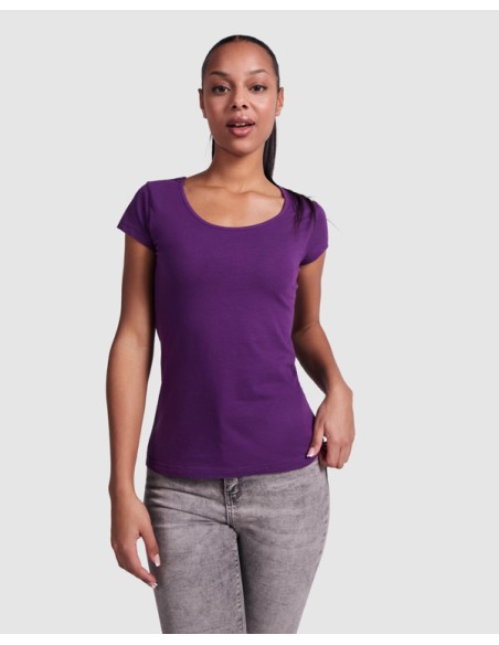 Women's fitted round neck T-shirt, 100% cotton, 155g/m² - Guadalupe Roly