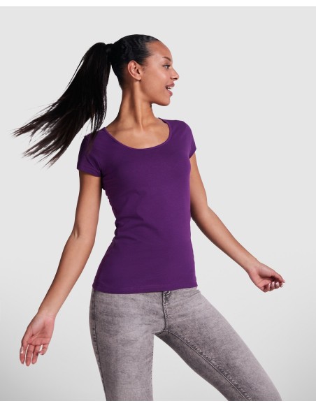 T-shirt femme col rond ajusté, 100 % coton, 155 g/m² - Guadalupe Roly