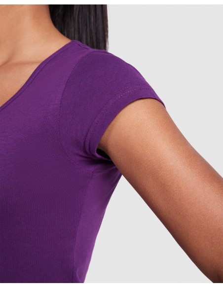 T-shirt femme col rond ajusté, 100 % coton, 155 g/m² - Guadalupe Roly