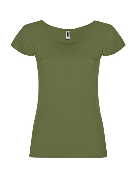 Women's fitted round neck T-shirt, 100% cotton, 155g/m² - Guadalupe Roly