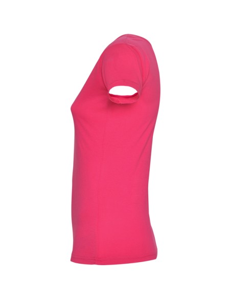 Camiseta MUJER escote redondo entallada 100% algodón 155g/m²  - GUADALUPE ROLY