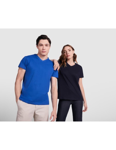 Camiseta CUELLO PICO 100% algodón 155g/m²  UNISEX - SAMOYEDO ROLY