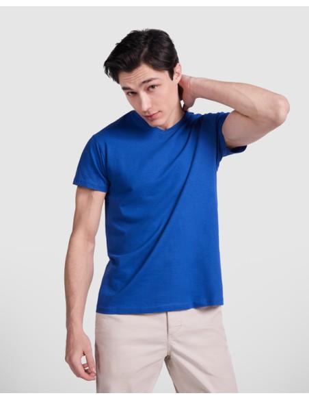 T-shirt col V 100 % coton, 155 g/m², unisexe - SAMOYEDO Roly