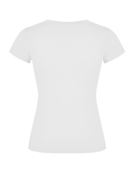 T-shirt femme ajusté col V, 100 % coton, 155 g/m² - Victoria Roly