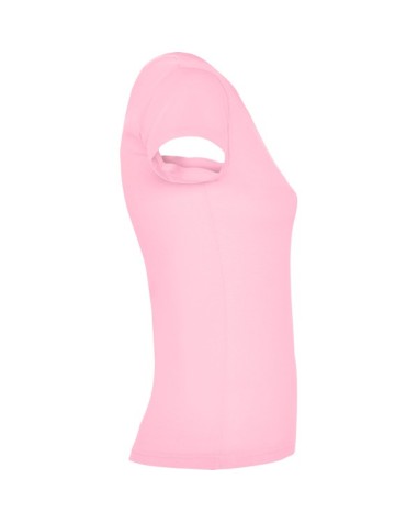 T-shirt femme ajusté col V, 100 %...