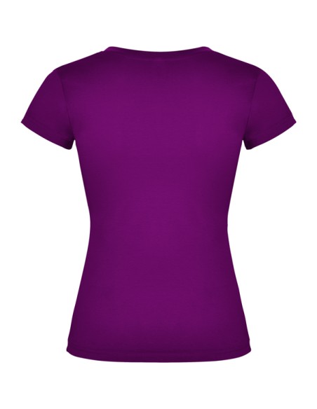 T-shirt femme ajusté col V, 100 % coton, 155 g/m² - Victoria Roly