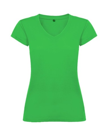 Camiseta MUJER escote pico entallada...