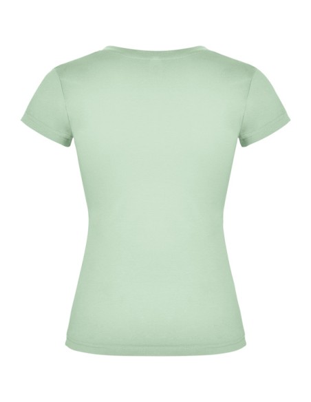 Camiseta MUJER escote pico entallada 100% algodón 155g/m²  - VICTORIA ROLY