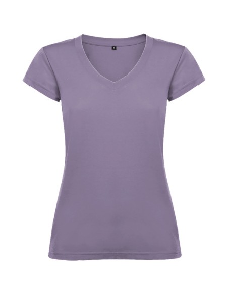 Camiseta MUJER escote pico entallada 100% algodón 155g/m²  - VICTORIA ROLY