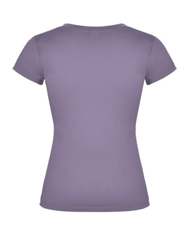 T-shirt femme ajusté col V, 100 %...