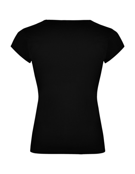 Women's fitted V-neck T-shirt, 94 %algod /6 %elastano , 200g/m² - Belize Roly