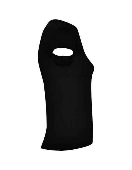 Women's fitted V-neck T-shirt, 94 %algod /6 %elastano , 200g/m² - Belize Roly