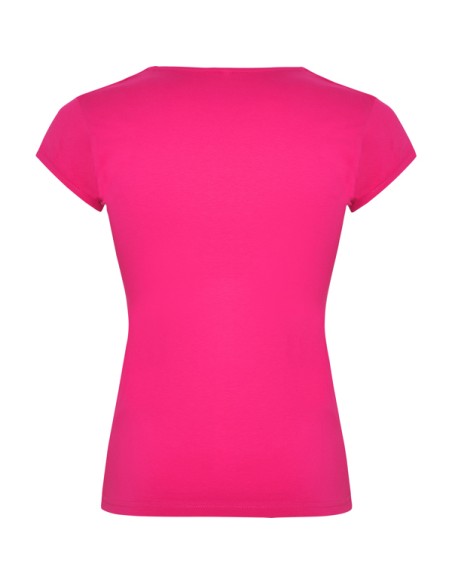 T-shirt femme ajusté col V, 94 %algod / 6 %elastano , 200 g/m² - Belize Roly