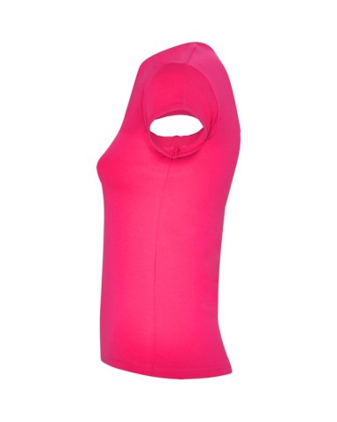 T-shirt femme ajusté col V, 94 %algod...