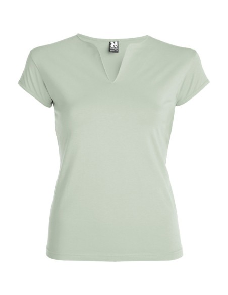 Camiseta MUJER escote en V entallada 94%algodón/6%elastano 200g/m²  - BELICE ROLY