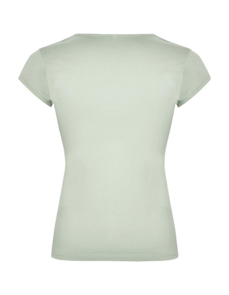 T-shirt femme ajusté col V, 94 %algod / 6 %elastano , 200 g/m² - Belize Roly