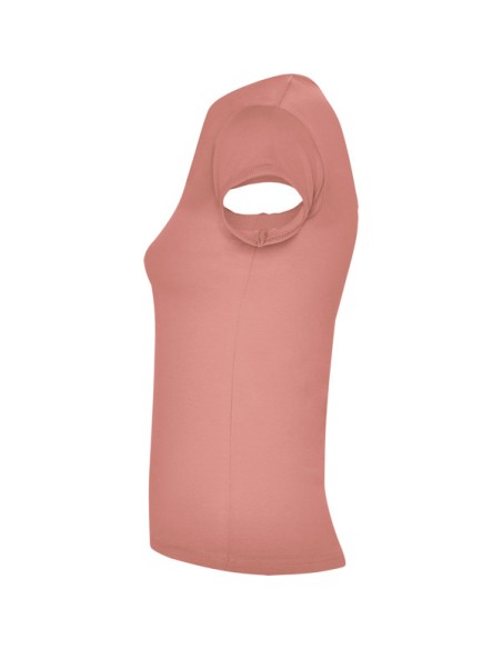 T-shirt femme ajusté col V, 94 %algod / 6 %elastano , 200 g/m² - Belize Roly