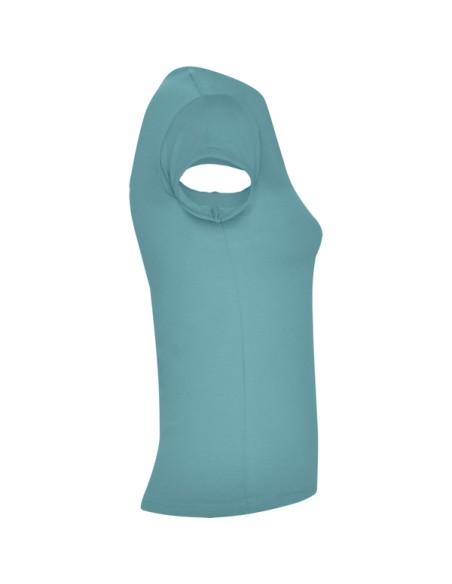 T-shirt femme ajusté col V, 94 %algod / 6 %elastano , 200 g/m² - Belize Roly