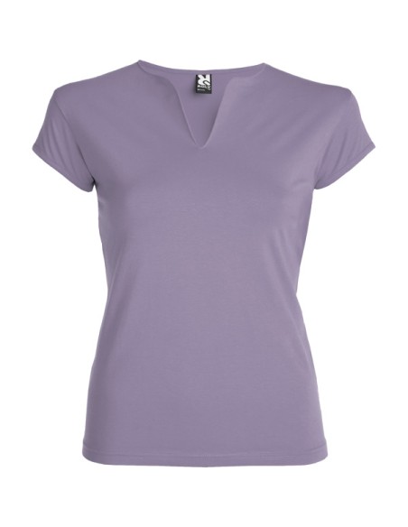 Camiseta MUJER escote en V entallada 94%algodón/6%elastano 200g/m²  - BELICE ROLY