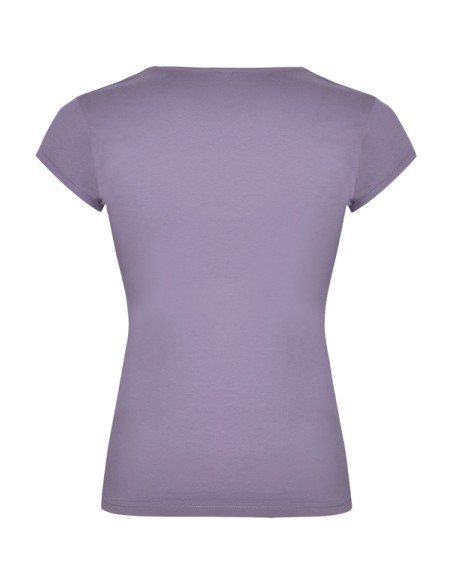 Women's fitted V-neck T-shirt, 94 %algod /6 %elastano , 200g/m² - Belize Roly
