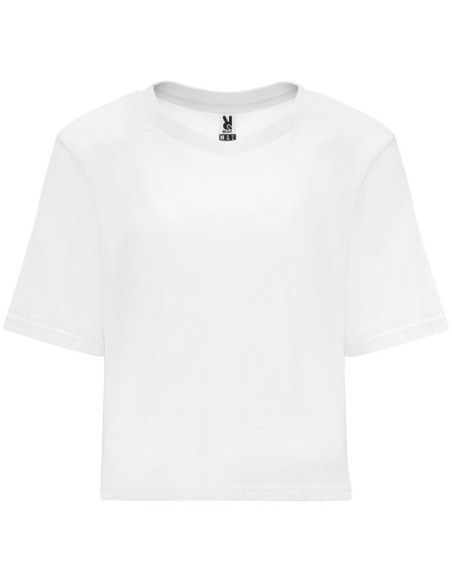 Camiseta MUJER holgada estilo Crop Top100% algodón 170g/m²  - DOMINICA ROLY