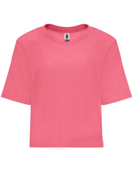 Camiseta MUJER holgada estilo Crop Top100% algodón 170g/m²  - DOMINICA ROLY