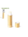 Vanilla-flavored lip protection lipstick with bamboo casing Vanilla-flavored lip protection lipstick with bamboo casing
