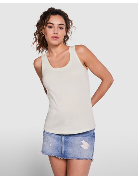 Camiseta de tirantes anchos tallaje amplio de mujer 100% algodón 150g/m²  - NARA ROLY