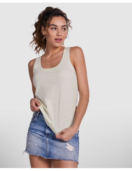 Women's loose fit wide strap T-shirt 100% cotton 150g/m² - NARA ROLY