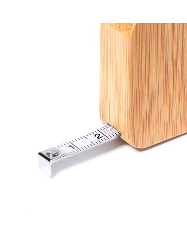 Flexómetro Llavero 1metro bambú... Flexómetro Llavero 1metro bambú...