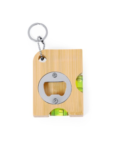 Bamboo keychain with levels and... Bamboo keychain with levels and...