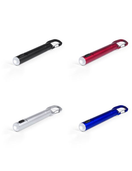 Stylo 2 en 1 avec lampe de poche et mousqueton - Krujer