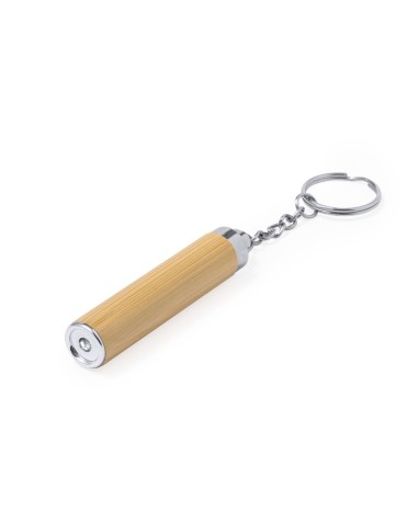 Clauer de bambú amb Llanterna LED -...