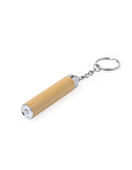 Clauer de bambú amb Llanterna LED - Joper