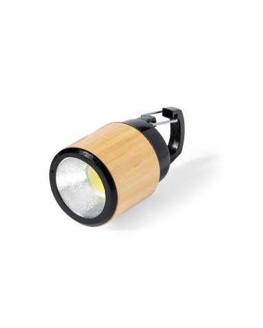 Linterna LED de bambú Personalizable... Linterna LED de bambú Personalizable...