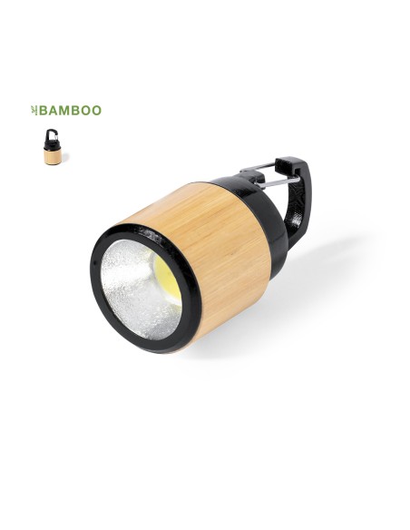 Lanterne LED en bambou personnalisable - Gus