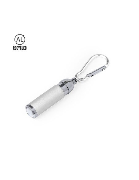 Keychain flashlight made of aluminum with carabiner - Wols